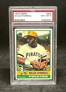 1976 Topps Willie Stargell #270 Classificato PSA 8 Nm-Mt - Foto 1 di 2