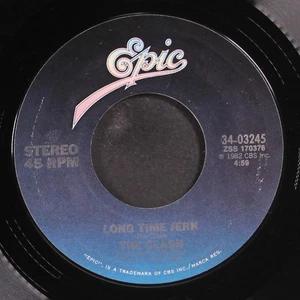 CLASH: rock the casbah / long time jerk EPIC 7" Single 45 RPM - Imagen 1 de 2