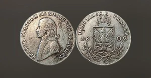 PRUSSIA 1/3 Thaler 1802 A - Silver 0.666 - Friedrich Wilhelm III - Picture 1 of 3