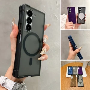 Für Samsung Galaxy Z Fold6/5/4 hautfreundliche magnetische schlanke stoßfeste Handyhülle - Bild 1 von 18