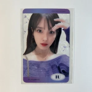 IU dlwlrma Transparent Photocard Authentic Made In Korea Kpop Photo Card π - Picture 1 of 2