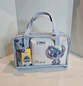 Disney Lilo & Stitch Scrump 3 Piece Makeup Cosmetic Travel Bag Set *Primark*-NEW - Picture 1 of 5