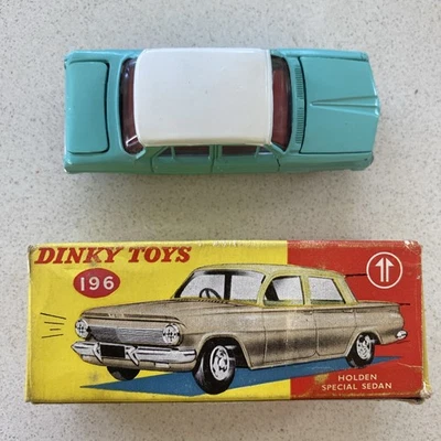 Dinky 196 Holden EJ con Caja Original ULTRA RARO Turquesa Excelente Pieza Original Foto 1 de 4