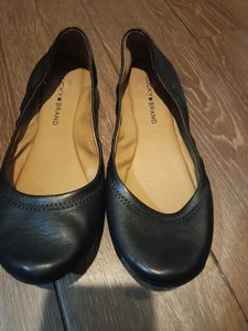 Lucky Brand Women's Leather Ballet Flats Shoes/Black Size 8,5 - Picture 1 of 7