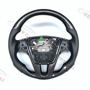 Custom Carbon Fiber Steering Wheel for Volvo V60 S60 XC60 S80 2011-19 with trim - Picture 1 of 9