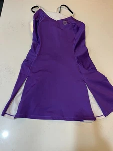 K-Swiss Tennis Athletic Dress Purple White Pleated Size Small Poly Spandex - Picture 1 of 8