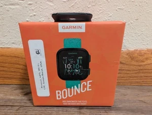 Garmin Bounce Kids Smartwatch Two-Way Text & Voice Message Location Track -Green - Photo 1 sur 2