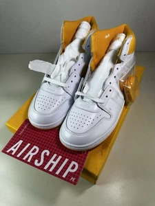 Nike Air Jordan Air Ship PE SP Men's Size 10.5 White University Gold DX4976-107 - Picture 1 of 6