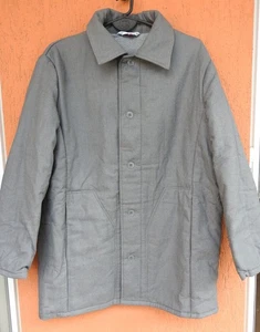 Vintage DDR Mens Work Jacket Padded Winter Chore Coat VEB Wattana GDR Gray (S) - Picture 1 of 9