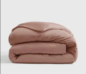 Quince Organic Cotton Clay Sateen Duvet Cover! King/ Cal King! (76) - Picture 1 of 10