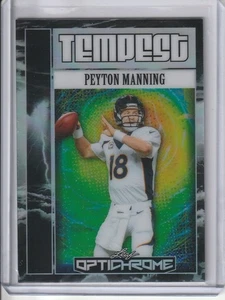 2025 Leaf Optichrome Peyton Manning Tempest 1/1 Silver Prismatic #TB-40 Denver - Picture 1 of 2