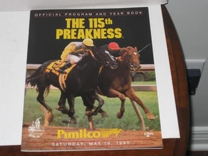 1990-115th Preakness Stakes Program (Summer Squall) - Picture 1 of 13