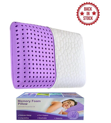 Almohada púrpura tamaño estándar, espuma viscoelástica de enfriamiento - ¡¡ENVÍO GRATUITO / STOCK EN EE. UU.!!️ Foto 1 de 4