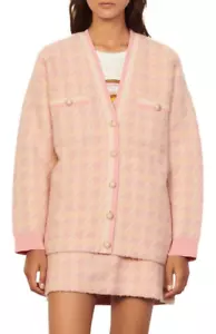 Sandro Paris Women's Cardigan Size 0 FR / XS Wool Blend Buttons SFPCA00431 - Picture 1 of 11