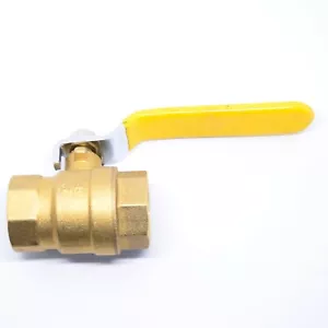 Ball Valve 3/4 Female NPT FIP FPT Brass Full Port 600 PSI WOG Water Oil Gas - Picture 1 of 6