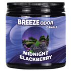 Breeze Odor Candle MIDNGHT BLACK BERRY Scent 13 Oz. JAR