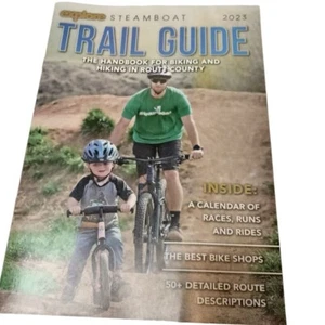 A Explore Steamboat Springs Trail Guide 2023 Colorado Biking Hiking Routt County - Picture 1 of 3