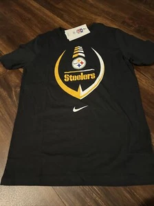 New Nike Pittsburgh Steelers NFL Football Short Sleeve Shirt Size Kids Small - Picture 1 of 3