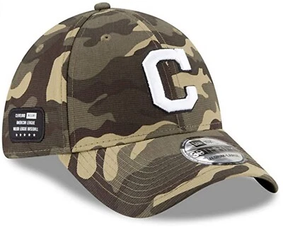 New Era Cleveland Indians Guardians Camo  Armed Forces Day 39THIRTY Flex Cap Hat - Image 1 of 4