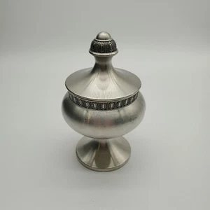 Selandia Norway Pewter Pedestal Bowl with Lid - Picture 1 of 10
