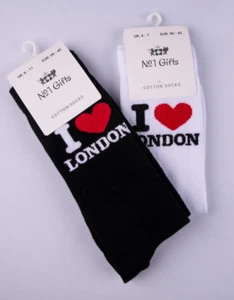 I Love London Socken, Unisex nahtlos Neuheit Spaß Geschenk Cotton Rich Socken - Bild 1 von 4