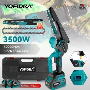 YOFIDRA mini motosega elettrica senza spazzole 8" pollici da potatura a batteria - Foto 1 di 7
