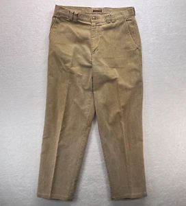 The Territory Ahead Pants Mens 35 Brown Beige 100% Cotton Textured Dad Comfort - Picture 1 of 12