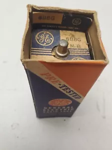 GE 6B8G TUBO AMPLIFICATORE TUBI RADIO TUBO LETTORE DISCO VINTAGE RARO VECCHIO STOCK - Foto 1 di 2