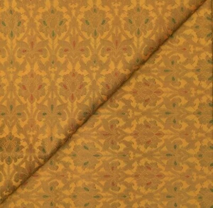 Jacquard Brocade Fabric Sewing Furnishing Wedding Dress By The Yard Orange DIY - Picture 1 of 6