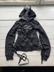 Gothic Opium Punk Poizen Industries Sexy Emo Goth Avantgarde Freak Hoodie M - Bild 1 von 13