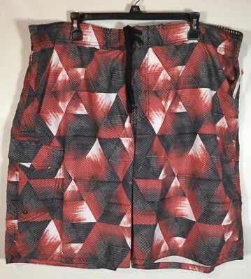 Men's NWT Route 66 Mesh Lined Board Shorts  Swim Trunks Size 2XL Men dark red - Image 1 of 4