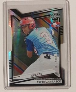 2022 Elite Extra Edition Yefri Carrasco #197 Black Holo Die-cut /999 - Picture 1 of 2
