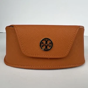 Gafas de sol Tory Burch estuche de cuero con cierre magnético naranja - Imagen 1 de 10