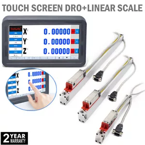 2/3 Achsen DRO Digital Lesung Touchscreen LCD Display + Lineare Glaswaage Kit - Bild 1 von 32
