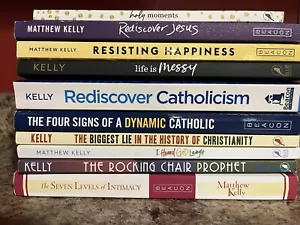 Matthew Kelly 10 Book Lot Dynamic Catholic Beacon Press Rediscover Saints - Picture 1 of 11