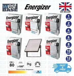 ENERGIZER IP65 LED FLOODLIGHT 10W 20W 30W 50W 70W DAYLIGHT SECURITY OUTDOOR - Picture 1 of 8