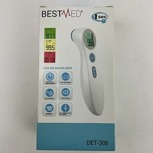 BESTMED - 1 Second Infrared Non Contact Thermometer Forehead DET-306 - Picture 1 of 5
