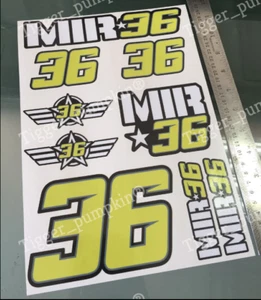 Joan Mir #36 Stickers Decals - Sticker kit (9 Stickers) NEW!! - Picture 1 of 5