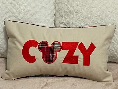 Disney уютный красный вышитый плед подушка чехол Disney домашнего декора TinksTreasurez - Изображение 1 из 4