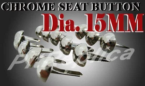 NEW YAMAHA RD60 FS1 CHROME SEAT SADDLE BUTTON 15PCS #4 - Picture 1 of 6