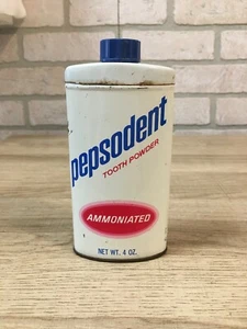 Vintage PEPSODENT Tooth Powder Giant Size, 4 Ounce Tin with Contents - Picture 1 of 5