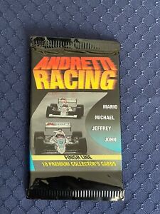 1992 ANDRETTI RACING Mario Michael & Family ONE Unopened 10 Card Pack SEALED NEW
