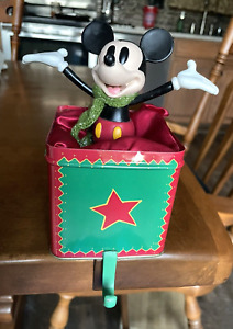 The Disney Store A Christmas To Remember 1999 Mickey Mouse Stocking Holder
