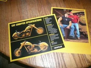 American Chopper Werbung & Katze Raupe Häcksler Spezifikationen - Vintage - Bild 1 von 2