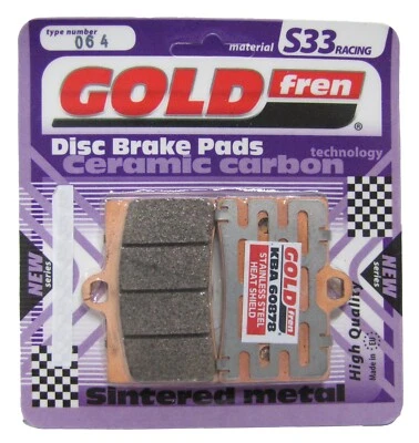 Goldfren S33 Brake Pads Front For Cagiva River 600 1995-1999 - Image 1 of 2