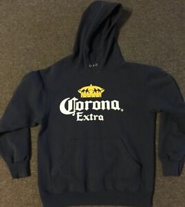 Corona Extra Sweatshirt M Blue Beer Alcohol Bar Coors Light Bud Lite Vtg 90s