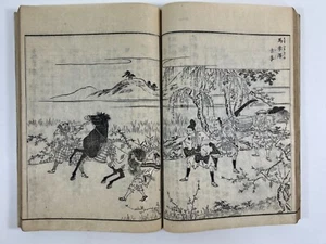 Japanese Woodblock Print Book “Edo Meisho Zue vol.8” Guide book of Edo Vintage - Picture 1 of 12