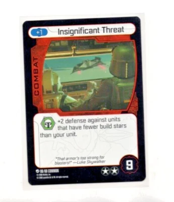 2008 WhizKids Star Wars Pocketmodel TCG Scum & Villainy  #6 Insignificant Threat - Image 1 of 2