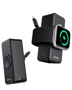 Intoval Portable Charger for Apple Watch, 4500mAh Magnetic Wireless Power Bank - Picture 1 of 6