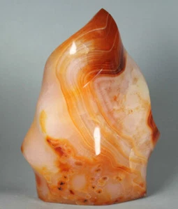 Natural flame Red Orange Carnelian agate Crystal Freeform from Madagascar  376g - Picture 1 of 11